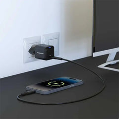 A Photo Of Powerology Ultra-Compact GaN Charger PD 20W EU - Black