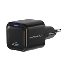 A Photo Of Powerology Ultra-Compact GaN Charger PD 20W EU - Black