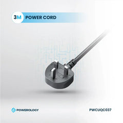 A Photo Of Powerology Power Strip 3250W 3AC - Black