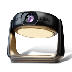 A Photo Of Powerology 300 ANSI Lumens FHD Portable Projector with Built-in Battery and Rotating Stand