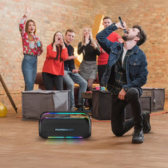 A Photo Of Powerology Deep Bass Party Speaker - Black