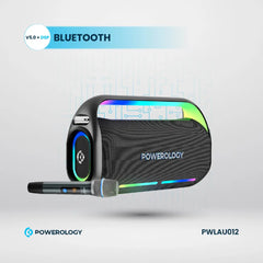 A Photo Of Powerology Deep Bass Party Speaker - Black