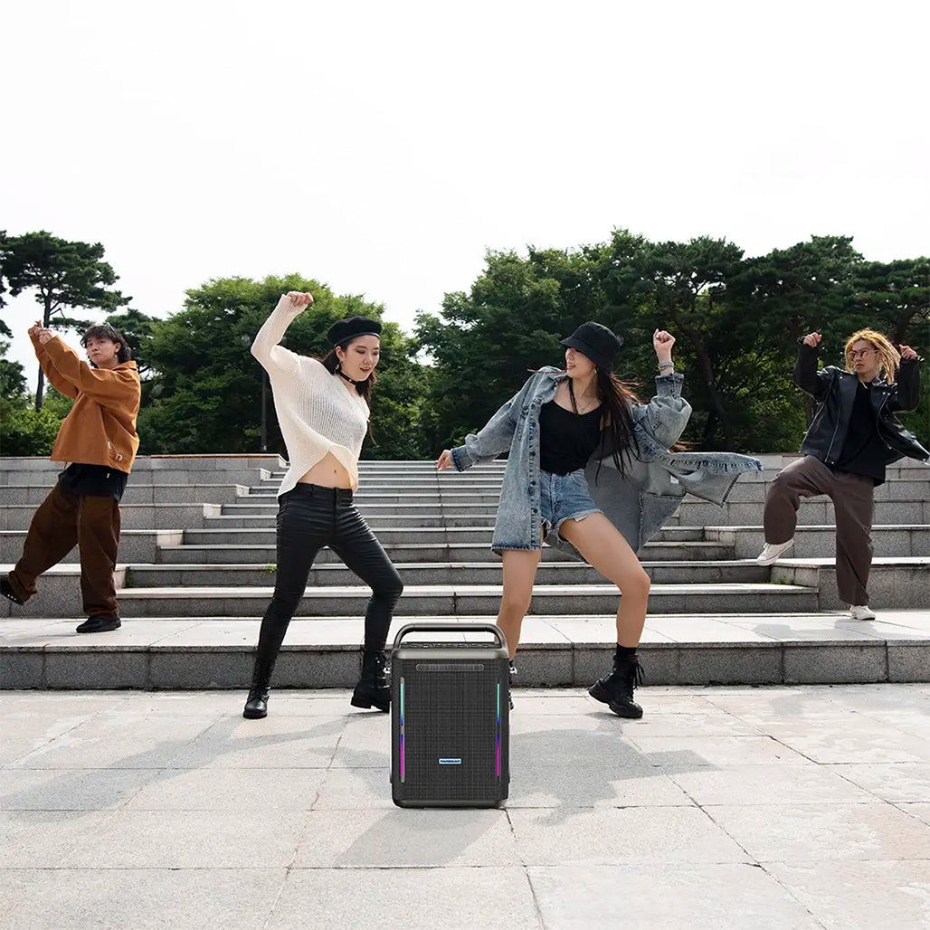 A Photo Of Powerology Karaoke Party Speaker - Silver