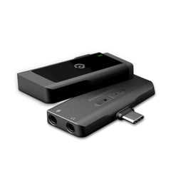 A Photo Of Powerology PWMICBK MFI Dual Connector Wireless Lavalier Microphone