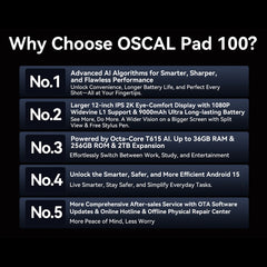 A Photo Of Oscal Pad 100  4G - 8GB + 16GB Ram - 256GB Storage