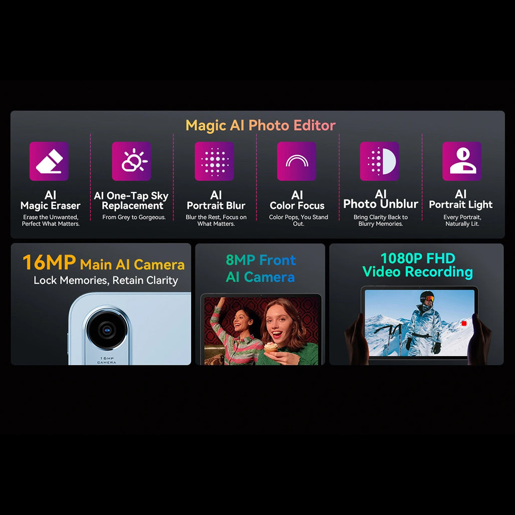 A Photo Of Oscal Pad 100  4G - 8GB + 16GB Ram - 256GB Storage
