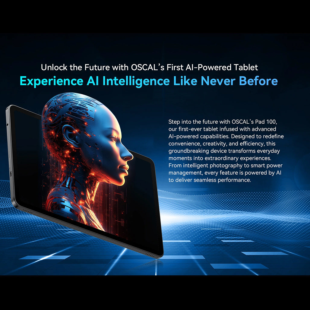 A Photo Of Oscal Pad 100  4G - 8GB + 16GB Ram - 256GB Storage