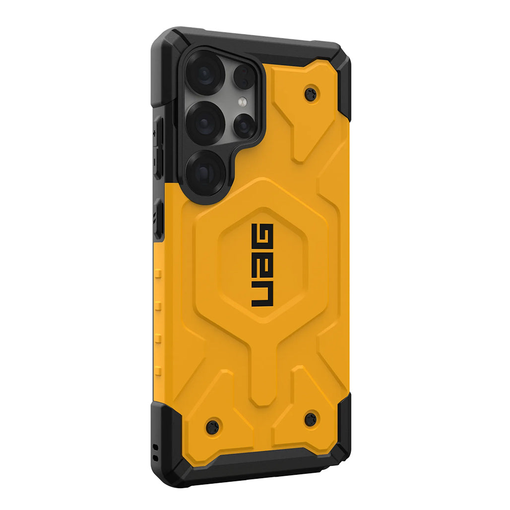 A Photo Of UAG Pathfinder Galaxy S25 Ultra Case - Rugged Drop Protection, MagSafe Compatible, Heritage Yellow
