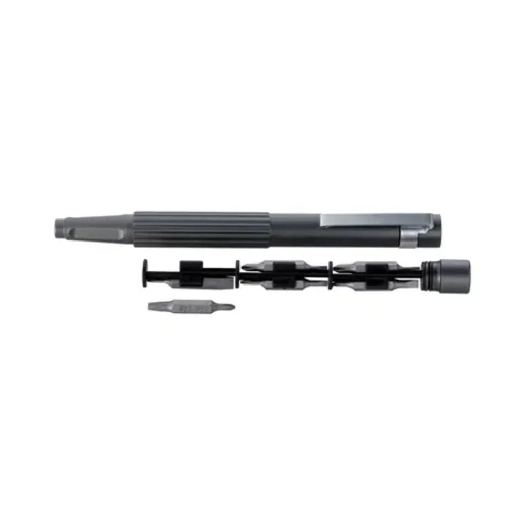 A Photo Of Pen Type Screwdriver 13 IN 1 - Compact, Portable, and Magnetic Black Tool Set