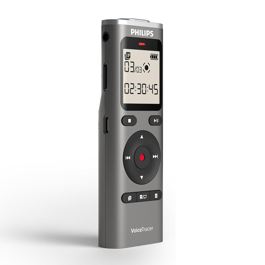 A Photo Of Philips DVT1170 VoiceTracer Audio Recorder with 360° Microphone