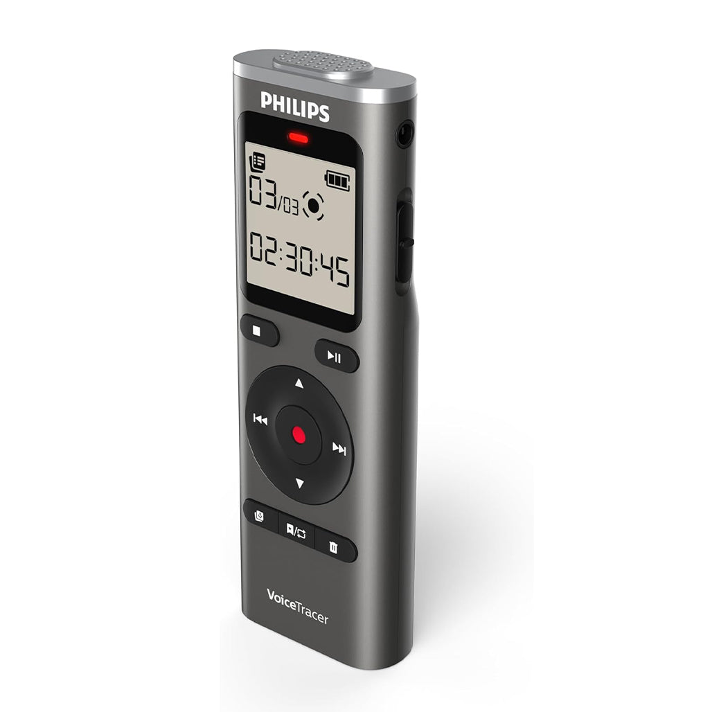 A Photo Of Philips DVT1170 VoiceTracer Audio Recorder with 360° Microphone