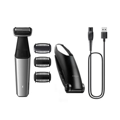 A Photo Of Philips Bodygroom Series 5000 Showerproof Trimmer for Men – Full-Body and Groin Hair Grooming with Back Attachment