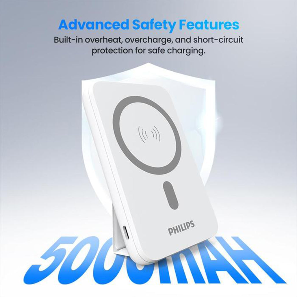 A Photo Of Philips Magnetic Wireless Power Bank with Stand