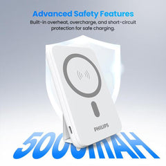 A Photo Of Philips Magnetic Wireless Power Bank with Stand