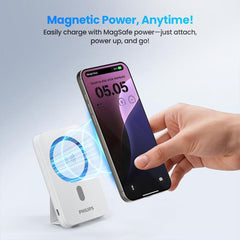 A Photo Of Philips Magnetic Wireless Power Bank with Stand