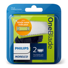 A Photo Of Philips Norelco OneBlade Replacement Blades QP220/51 – 2-Pack for Face & Body Hair Trimming and Shaving