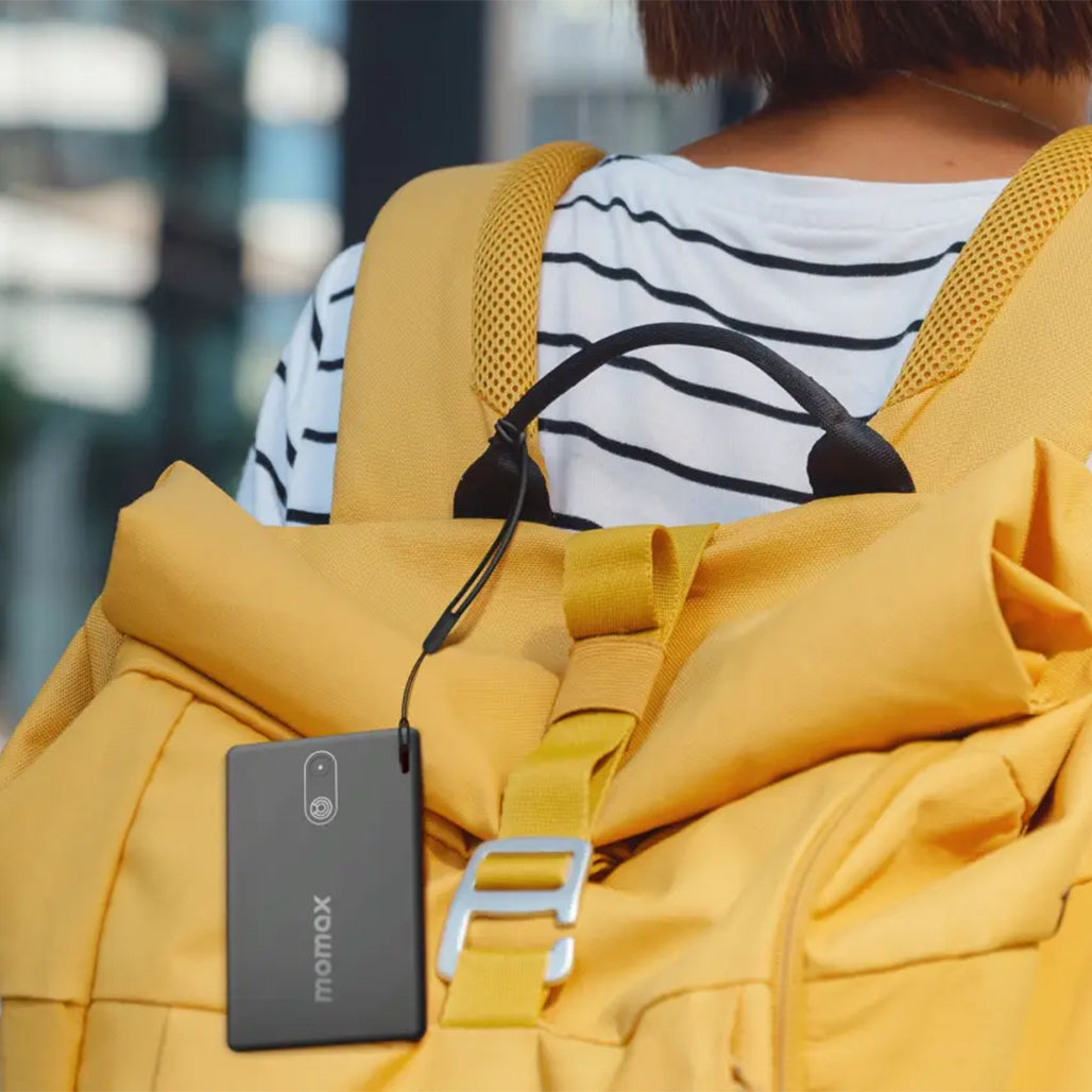A Photo Of Momax PinCard Find My Ultra Slim Tracker – Reliable & Compact Item Locator for Apple Devices