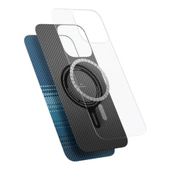 A Photo Of Pitaka Sunset Moonrise Tactile Woven Case for iPhone 16 | Slim & MagSafe Compatible