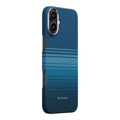 A Photo Of Pitaka Sunset Moonrise Tactile Woven Case for iPhone 16 | Slim & MagSafe Compatible