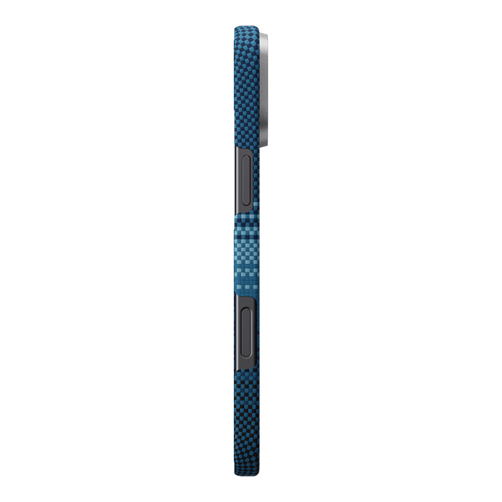 A Photo Of Pitaka Sunset Moonrise Tactile Woven Case for iPhone 16 | Slim & MagSafe Compatible