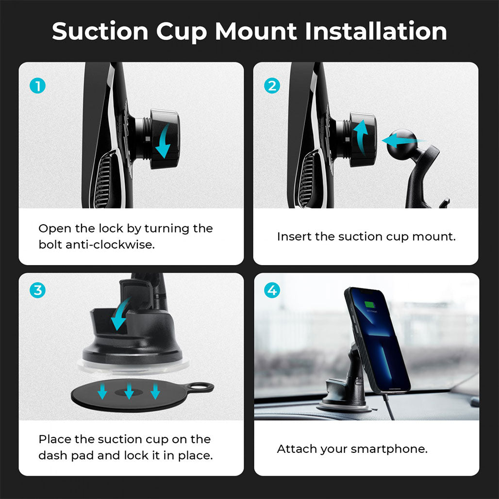 A Photo Of Pitaka MagEZ Car Mount Pro With Suction