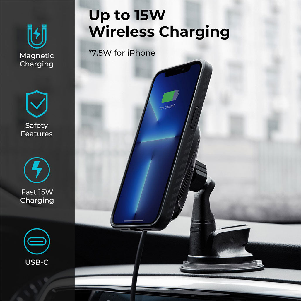 A Photo Of Pitaka MagEZ Car Mount Pro With Suction