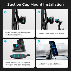 A Photo Of Pitaka MagEZ Car Mount Pro With Suction