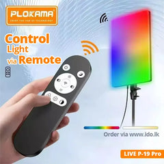 A Photo Of Plokama Live P19 Pro - 80W RGB LED Fill Light Panel