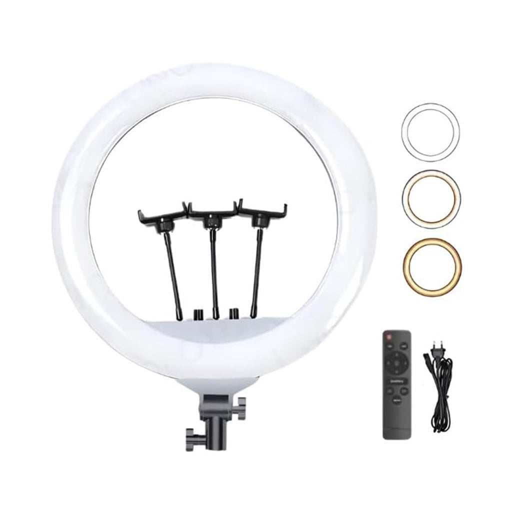 A Photo Of Plokama Live-R65 - 65cm Ring Light with Stand Mounts