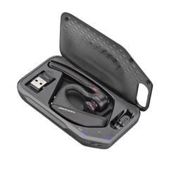 A Photo Of Poly Voyager 5200 UC Bluetooth Headset with Charging Case