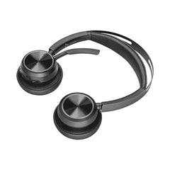 A Photo Of Poly Voyager Focus 2 - Wireless Headset USB-C with Charging Stand
