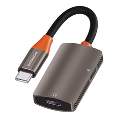 A Photo Of Porodo AudioLink Duo USB-C Splitter
