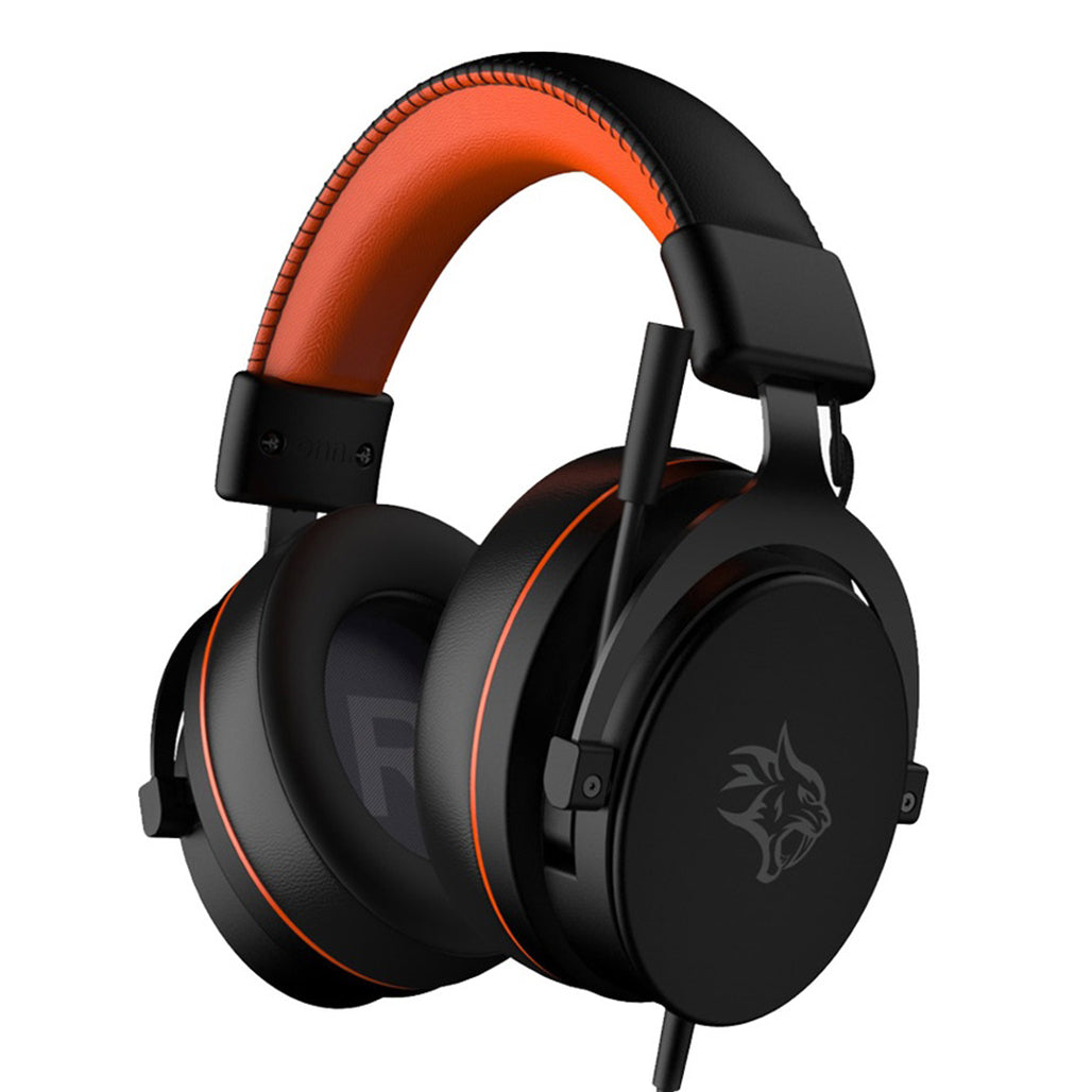 A Photo Of Porodo Gaming PC RGB ENC Gaming Headphones - Black - PDX417-OGBK