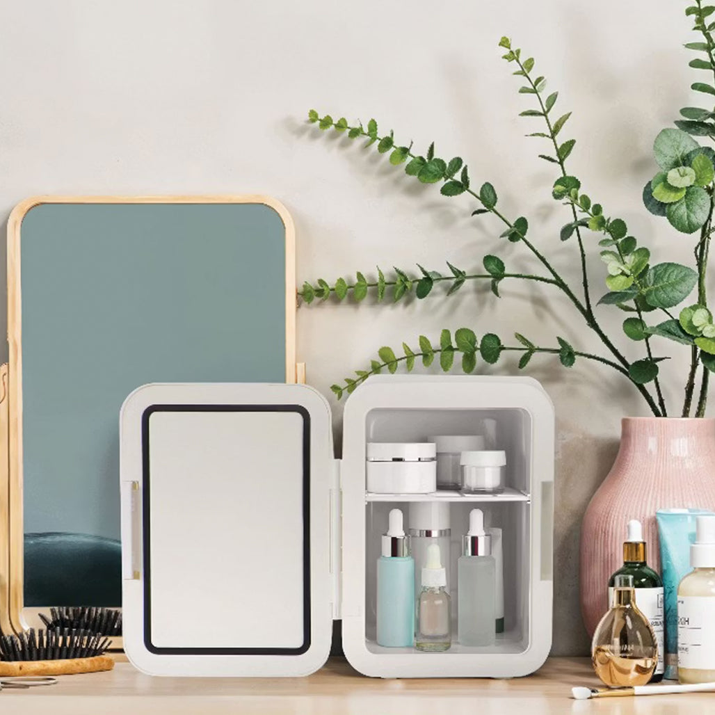 A Photo Of Porodo Ecochill 4L Mini Skincare Fridge