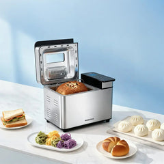 A Photo Of Porodo Lifestyle Khabaz Stainless Steel Automatic Bread Maker