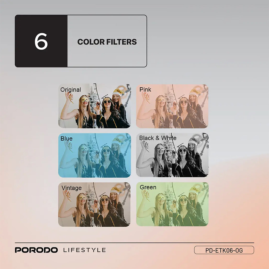 A Photo Of Porodo Lifestyle Snap & Go Mini Digital Camera