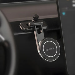 A Photo Of Porodo MagSpin Magnetic Phone Holder - Black