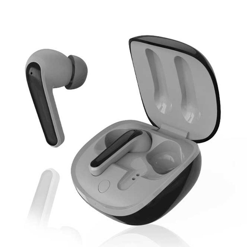 A Photo Of Porodo Soundtec Super Bass - True Wireless Earbuds with ANC Mode - Black