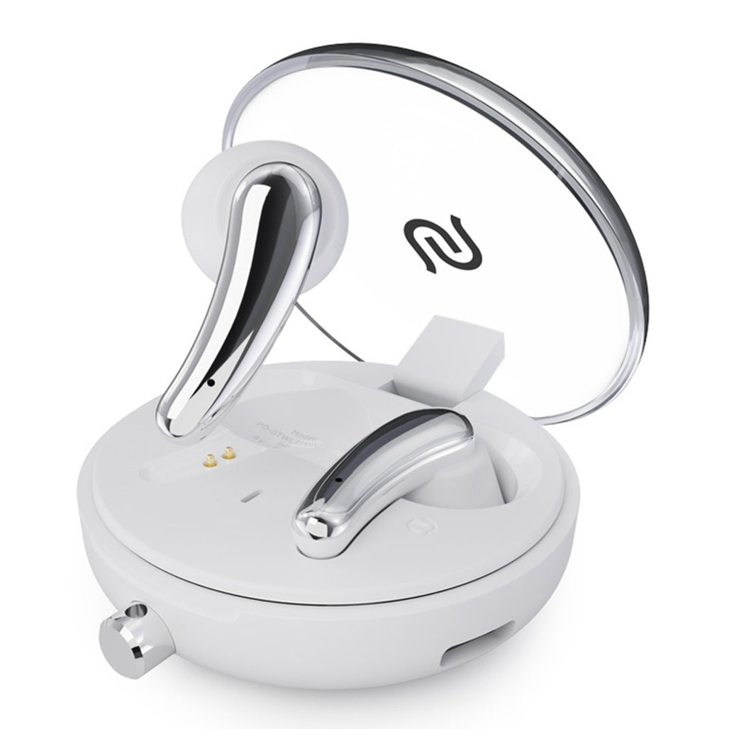 A Photo Of Porodo Soundtec Elegance - in-ear TWS Earbuds - White