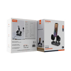 A Photo Of Porodo Wireless Speaker Charging Dock – 15W Fast Charger with Dual HiFi Speakers