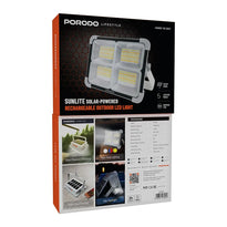 Porodo Sunlite Solar-Powered Rechargeable Outdoor LED Light