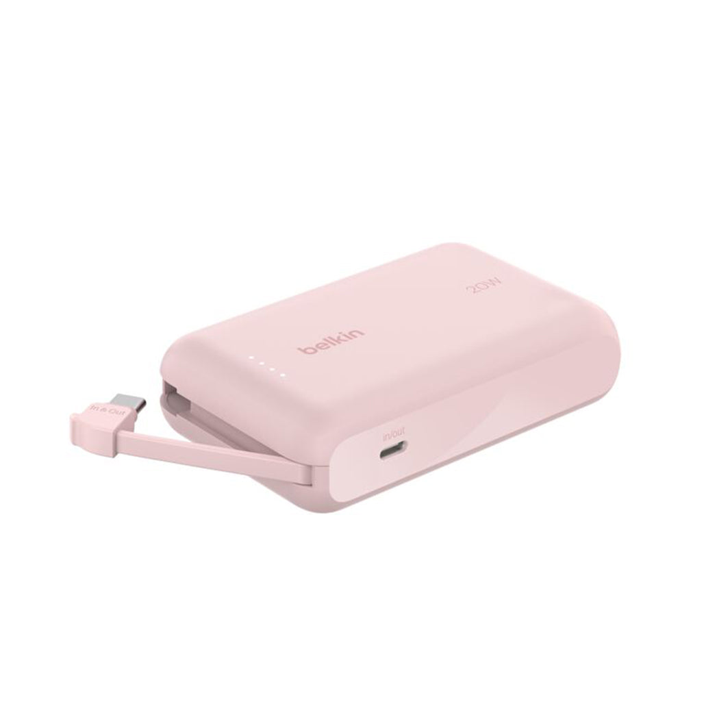 A Photo Of Belkin 10,000mAh Power Bank with Integrated USB-C Cable