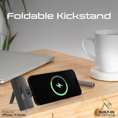 A Photo Of Promate PowerUp-C - 5000mAh 20W USB-C Power Bank with Built-In USB-C Connector