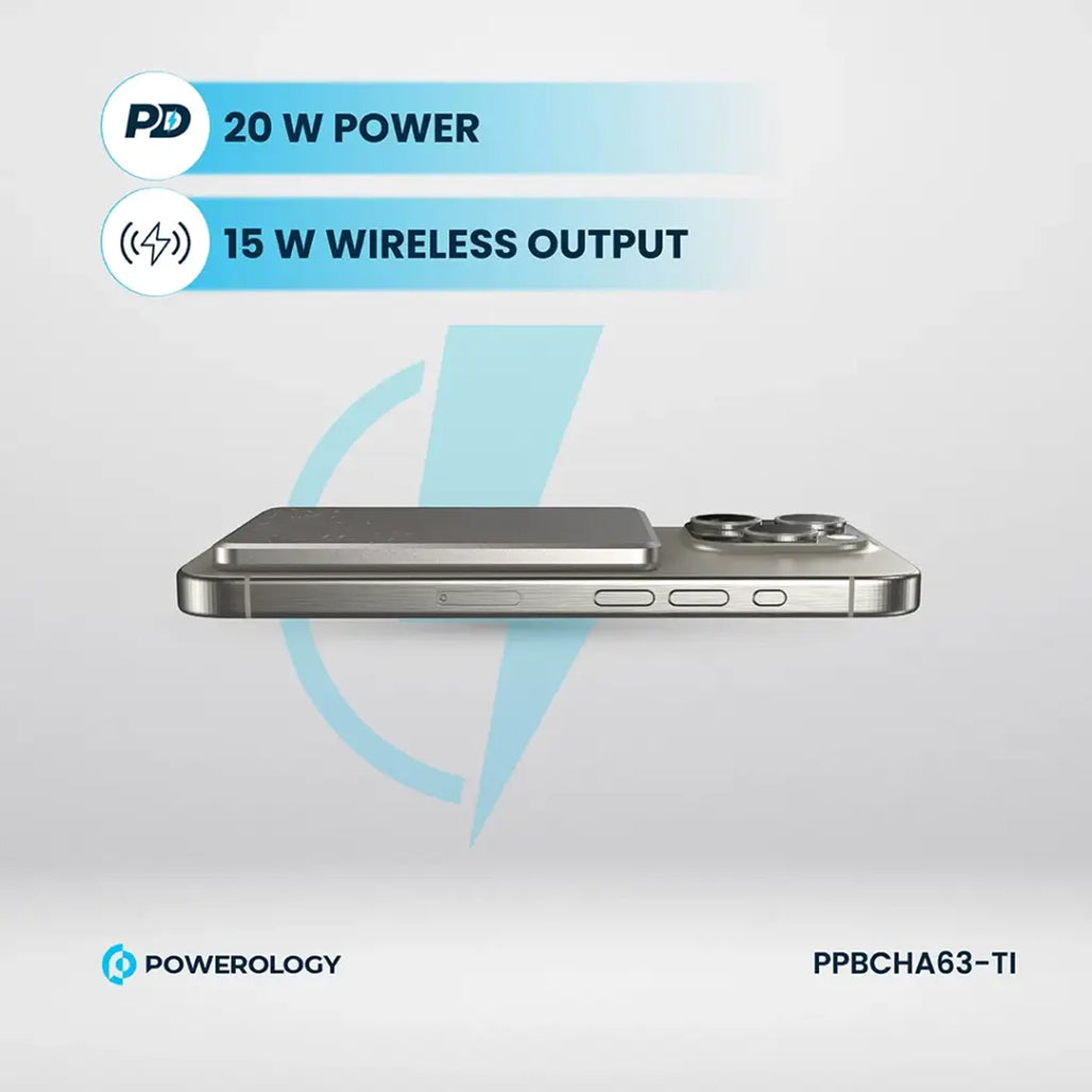 A Photo Of Powerology Ultra-Thin 5000mAh MagSafe Power Bank
