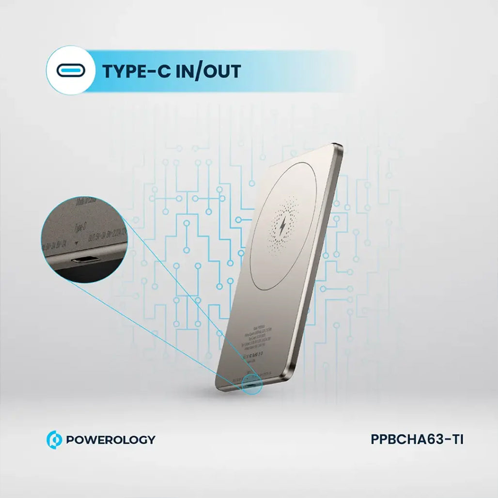 A Photo Of Powerology Ultra-Thin 5000mAh MagSafe Power Bank