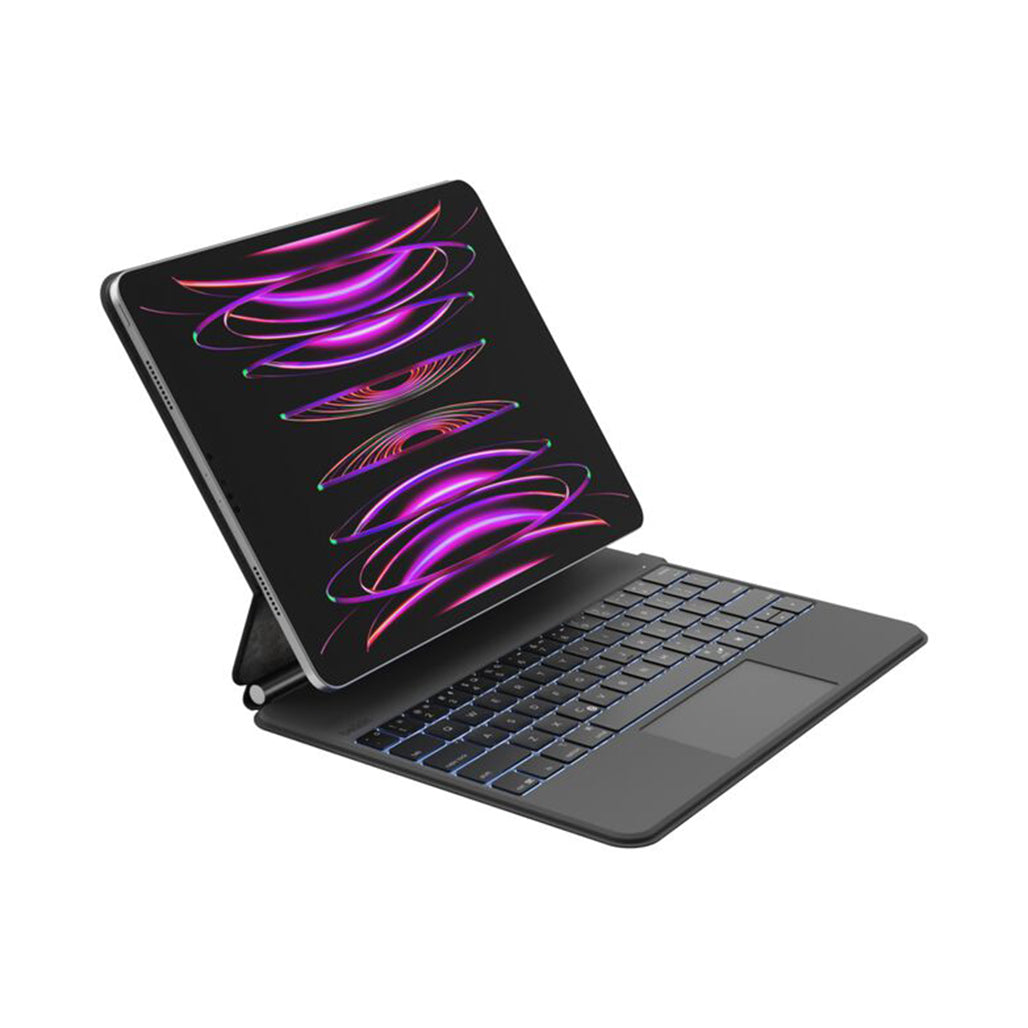 A Photo Of Belkin Pro Keyboard Case with Arabic Keys & Magnetic Stand for iPad Pro 13