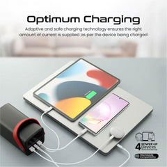 A Photo Of Promate PowerMine-80 - 80000mAh High-Capacity 65W Fast-Charging Power Pack with LED Light