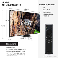 A Photo Of Samsung Q80D - QLED 4K Smart TV (2024)