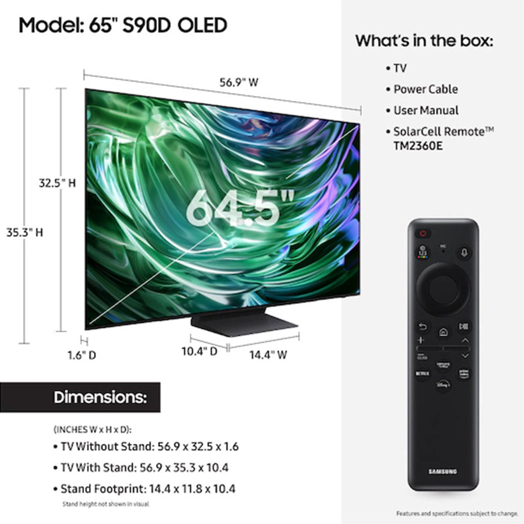 A Photo Of Samsung OLED S90D 4K Smart TV