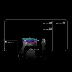 A Photo Of SteelSeries QcK Prism Cloth – RGB Gaming Mousepad with Micro-Woven Surface & Dynamic Lighting